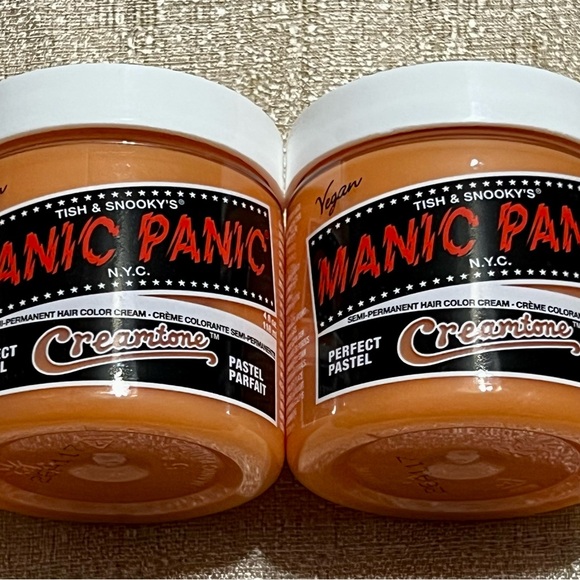 Manic Panic 4 Jars Blue Orange - Creamsicle and Blue Angel Creamtones Hair Dye - Picture 4 of 8